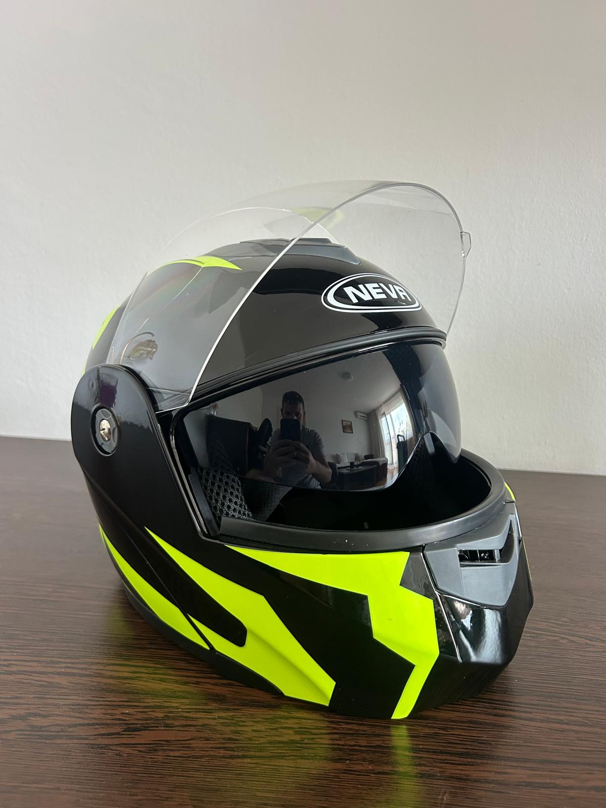 Casca moto flip-up