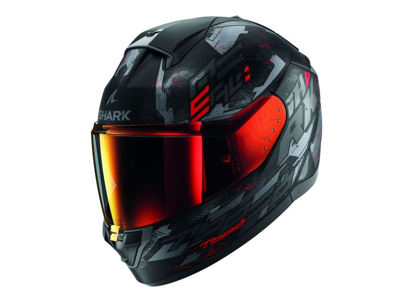 Casca integrala SHARK Ridill 2 MOLOKAI Mat - Negru/Gri/Rosu