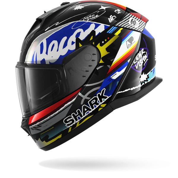 Casca integrala  SHARK D-SKWAL 3 STREETRUSH culoare alb/albastru/negru/rosu