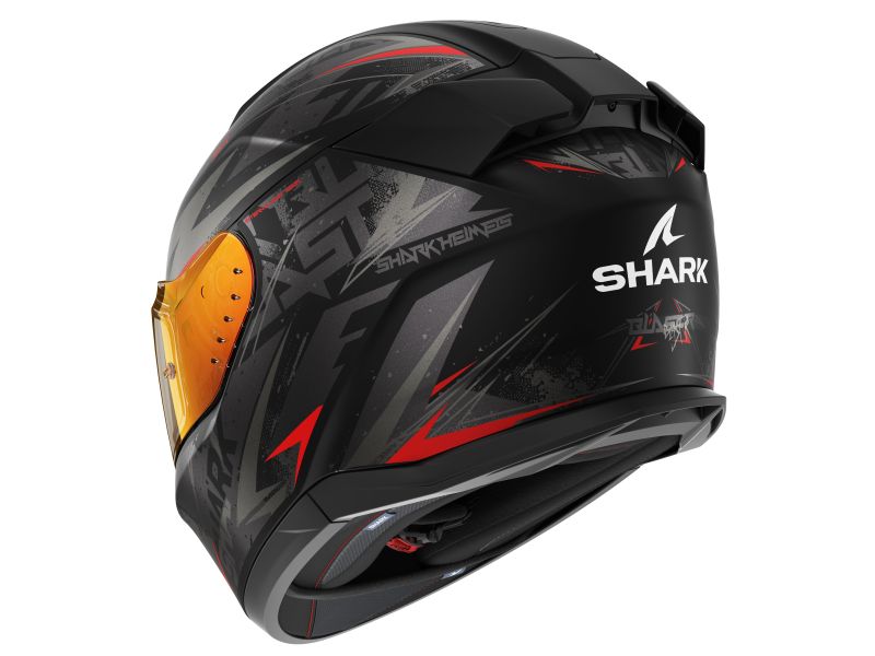 Casca integrala Shark D-Skwal 3 Blast-R - Neagru/Gri,Rosu,Mat