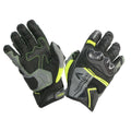 Manusi Touring Piele ADRENALINE HEXAGON PPE - Negru/Gri/Galben fluo