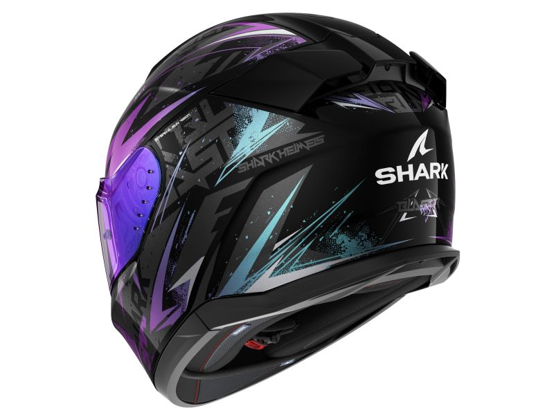 Casca integrala SHARK D-SKWAL 3 BLAST-R - Negru,Lucios/Gri,Violet