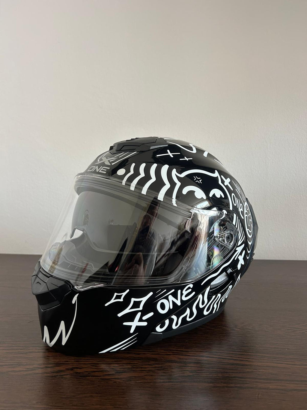 Casca moto flip-up