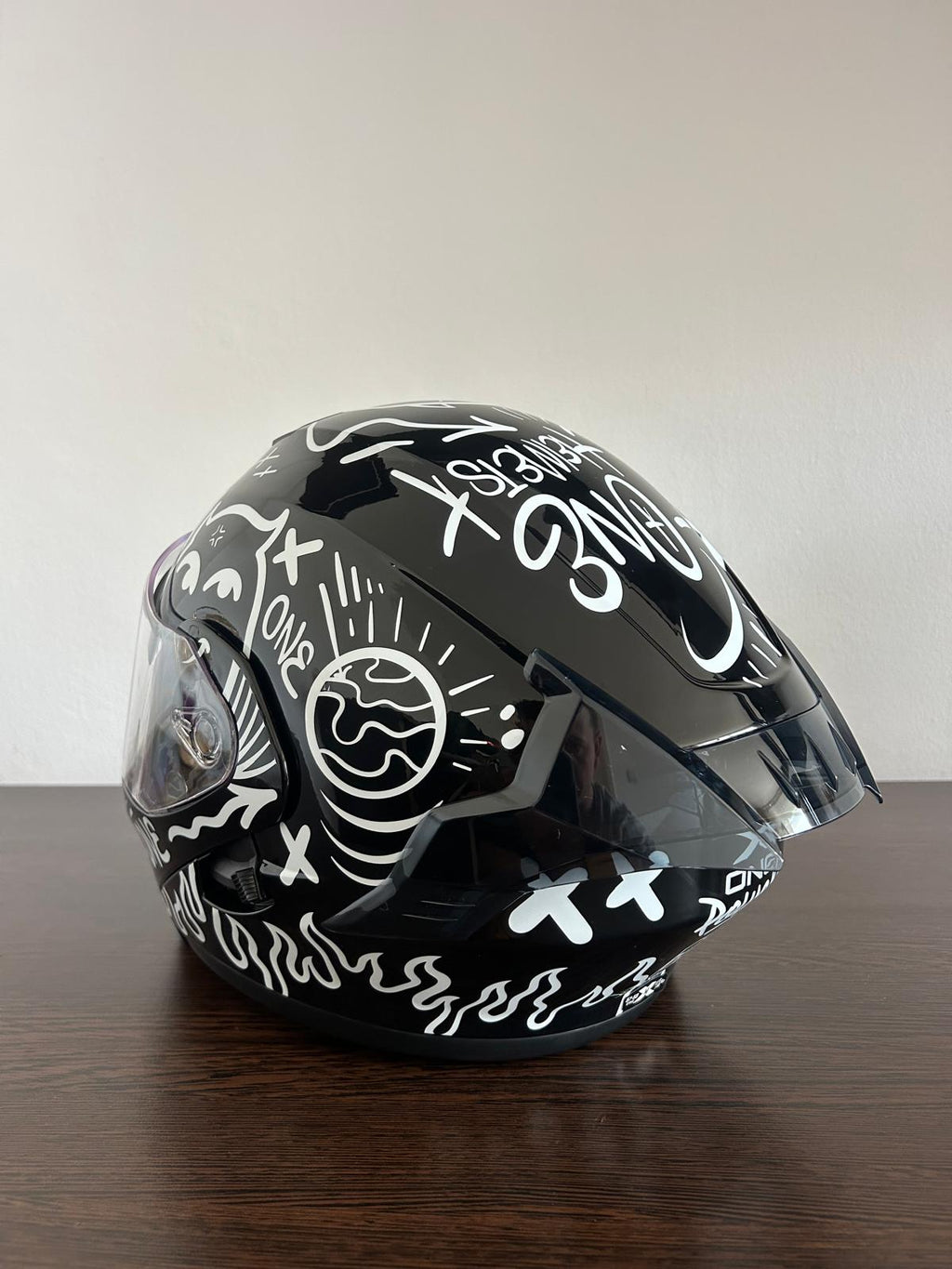Casca moto flip-up