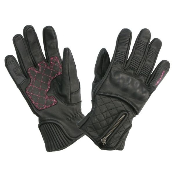 Mănuși Touring pentru Femei ADRENALINE Orchid PPE - Negru/Roz